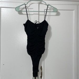 Princess Polly black mesh bodysuit size 2